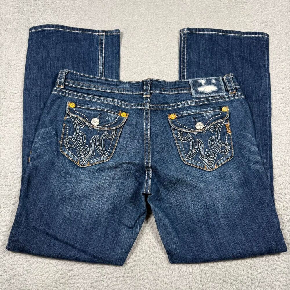 Vintage y2k MEK denim blue lowrise bootcut jeans